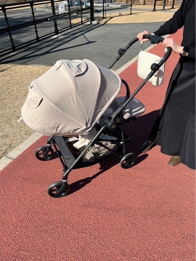 【美品・ドリンクホルダー付き】サイベックス メリオカーボン 2024 (1ヶ月 ~ 15kg a型 ベビーカー 赤ちゃん ベビー 子供 キッズ 軽量 コンパクト 折り畳み リクライニング cybex MELIO メリオ カーボン 2024年モデル )