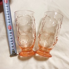 【激レア当時物】1998年 カオハナキティ レリーフペアグラス ハローキティ フラワーキティ サンリオ レトロの画像