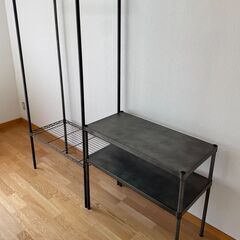 【セット】HOME ERECTA VINTAGE シェルフ　ハンガーラックの画像