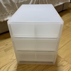 ポリプロピレン　小物収納ケース　引出２個３段の画像