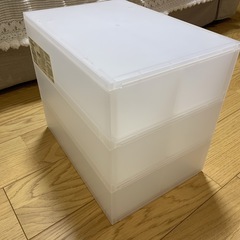 ポリプロピレン　小物収納ケース　引出２個３段の画像