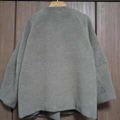 【Techichi】※未使用品※Lugnoncure(ルノンキュール)ノーカラーシャギーコート(ブラウン)の画像