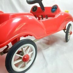 当時物 ワールド ペダルカー 足漕ぎ 手押し 乗用玩具 長期保管品 ニコニコボンネット レッドの画像