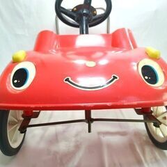 当時物 ワールド ペダルカー 足漕ぎ 手押し 乗用玩具 長期保管品 ニコニコボンネット レッドの画像