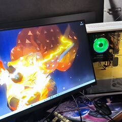 🔥【超美麗なRGBギミック搭載!】目を引く白のゲーミングPC 出品🔥の画像