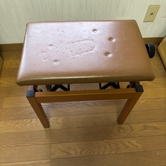 電子ピアノ用 椅子 高低自在イス 合皮 ブラウン の画像
