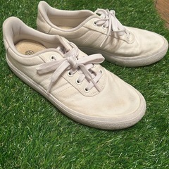adidas白スニーカーsize23.5の画像