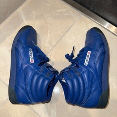 Reebok FREE STYLEハイカットスニーカー ブルー 24.5cmの画像
