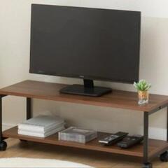 【極美品】テレビボード　ローボード　ブラウン　キャスター付き