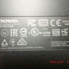 lenovoノートパソコン　Windows10の画像