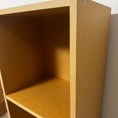 4段カラーボックス　本棚の画像