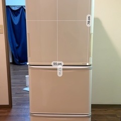SHARP（シャープ）冷蔵庫 SJ-PW35Y-W 350L 2014年製の画像