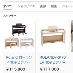 電子ピアノ　Roland RP701の画像