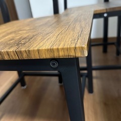 ニトリダイニングテーブル&チェアの画像