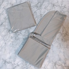 【未使用品】2枚 冷感ポンチョ アイスポンチョ 大判 UVカット 接触冷感 スポーツ観戦 グレーの画像