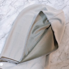 【未使用品】2枚 冷感ポンチョ アイスポンチョ 大判 UVカット 接触冷感 スポーツ観戦 グレーの画像