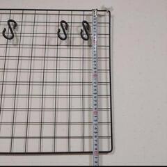 無料で差し上げます！ 40 × 62㎝ ワイヤーネット  S字フック10個付きの画像