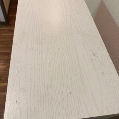 食器棚 ガラス扉付き ホワイト 木目調 の画像