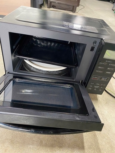 アイリスオーヤマ KMO-F1810-B オーブンレンジ 18L ブラック　2023年