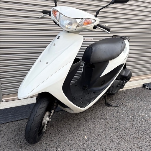 4209.高年式　アドレスv50 白メーター　シート、ミラー新品　千葉県柏市　即日配送、自走引き取りも可能