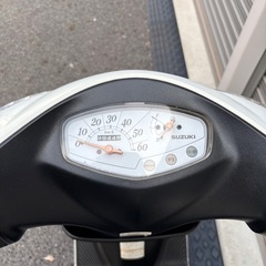 4209.高年式　アドレスv50 白メーター　シート、ミラー新品　千葉県柏市　即日配送、自走引き取りも可能の画像