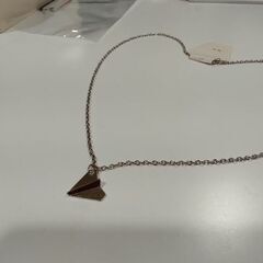 【かわいい紙飛行機ペンダントネックレス】の画像