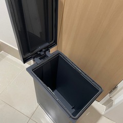 ゴミ箱 20L ふた付き ペダル式 黒 ブラックの画像