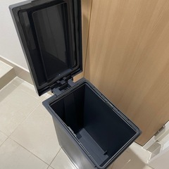 ゴミ箱 20L ふた付き ペダル式 黒 ブラックの画像