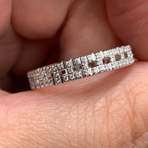 ティファニー　トゥルーナロー　ダイヤリング　3.6g 約13号