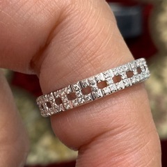 ティファニー　トゥルーナロー　ダイヤリング　3.6g 約13号の画像