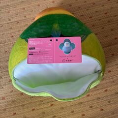 オウムの顔 クッションの画像