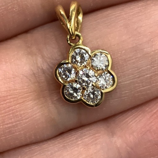 K18 ダイヤモンド　ペンダント　1.4g 0.5ct