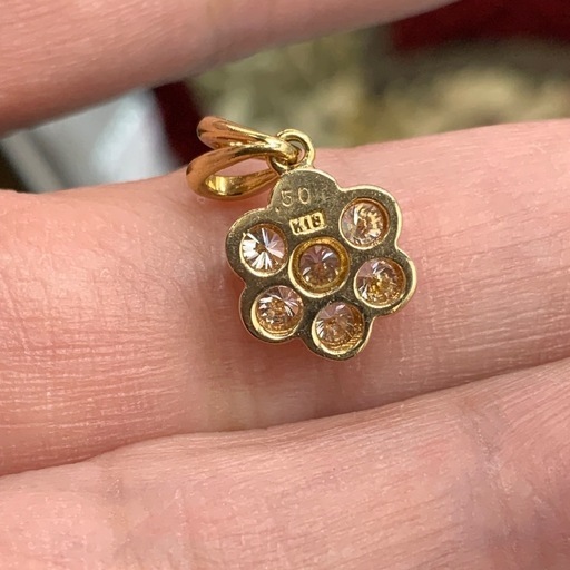 K18 ダイヤモンド　ペンダント　1.4g 0.5ct