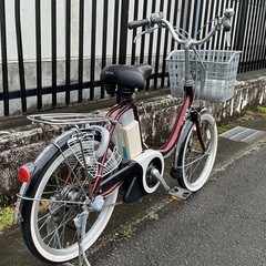 ＜整備済・美品＞ヤマハ PAS・20インチ電動アシスト自転車 ・エンジ色・綺麗で快適に乗れますの画像