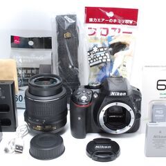 Wi-Fi搭載　Nikon D5300　バリアングル液晶　自撮りOK　動画対応の画像