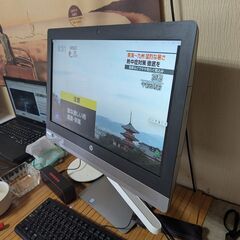 hp 液晶一体パソコン中古の画像