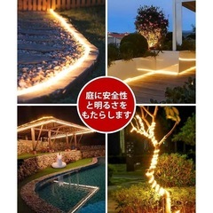LIFENGSOLER 5m LEDテープライト　ソーラーパネル　セットの画像