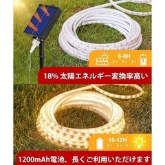 LIFENGSOLER 5m LEDテープライト　ソーラーパネル　セットの画像
