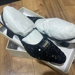❗️9/24まで❗️HARE スパンコールミュール　Lの画像