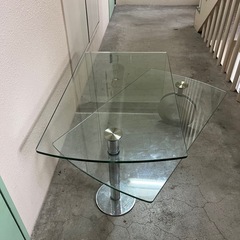 ガラステーブル12㎜厚強化硝子の画像