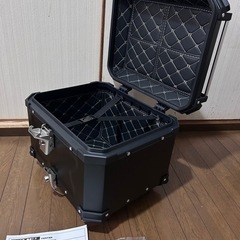 バイク用　リアボックス アルミトップケース (45L 黒) 簡単脱着 大容量の画像