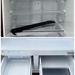 🔥🔥三菱450LMR-MB45F-ZT2020年🔥🔥自動氷チルドルーム搭載おしゃれブラウン、配達設置無料🚚💦の画像