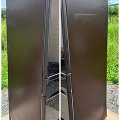 🔥🔥三菱450LMR-MB45F-ZT2020年🔥🔥自動氷チルドルーム搭載おしゃれブラウン、配達設置無料🚚💦の画像
