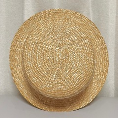 麦わら帽子☆カンカン帽☆女性用☆中古美品の画像