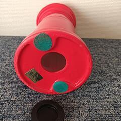 未使用品　瀬戸焼　日本郵便 郵便局 ポスト 貯金箱 昭和レトロ 陶器製 高さ 180mmの画像