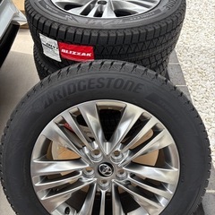 新車外しホイール、新品タイヤ　40系アルファード ヴェルファイア スタッドレスタイヤ 225/60r18 の画像