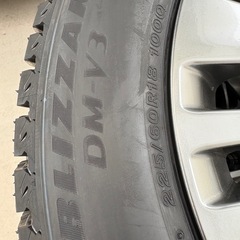 新車外しホイール、新品タイヤ　40系アルファード ヴェルファイア スタッドレスタイヤ 225/60r18 の画像