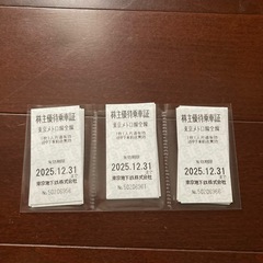 東京メトロ株主優待乗車証✖️15枚の画像