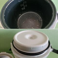 【中古品】調理機器2個セット！！①炊飯器 1人用 0.5〜1.4合 HOTデシュラン RINSO-DO HDS-1　/　②シロカ shiroka 電気ケトル シロカ おりょうりケトル ちょいなべ ブラック SKM251Kの画像
