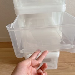 ４個セット！ニトリプラスチックケース・収納ボックスの画像